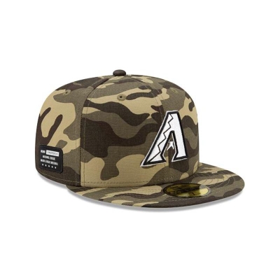 Arizona Diamondbacks Gorra | New Era MLB Armed Forces Weekend 59fifty Fitted Cap Mexico - Verdes